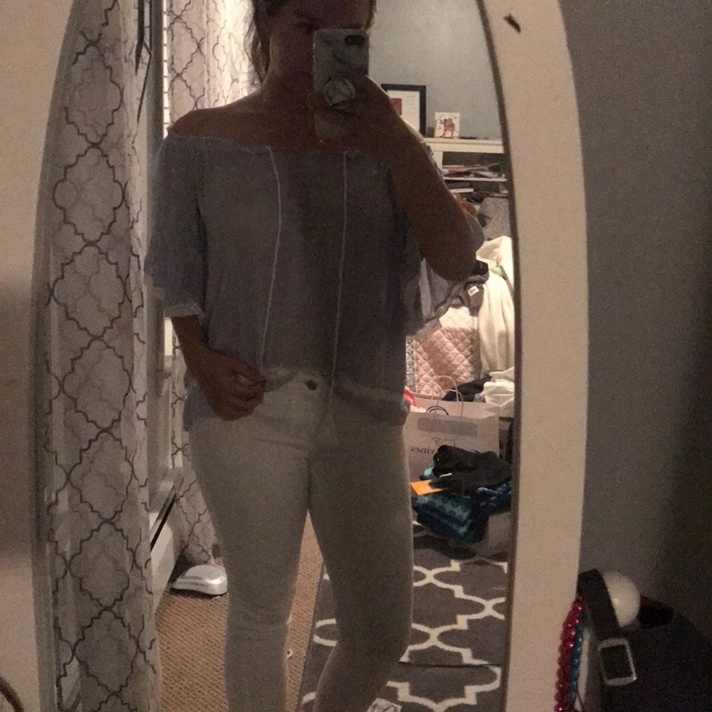 NWOT American Eagle off the shoulder top - Picture 6 of 7